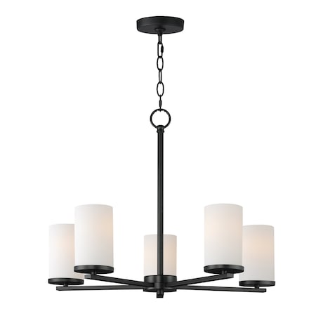 Maxim Lighting Lateral 5-Light Chandelier, Black 10286SWBK